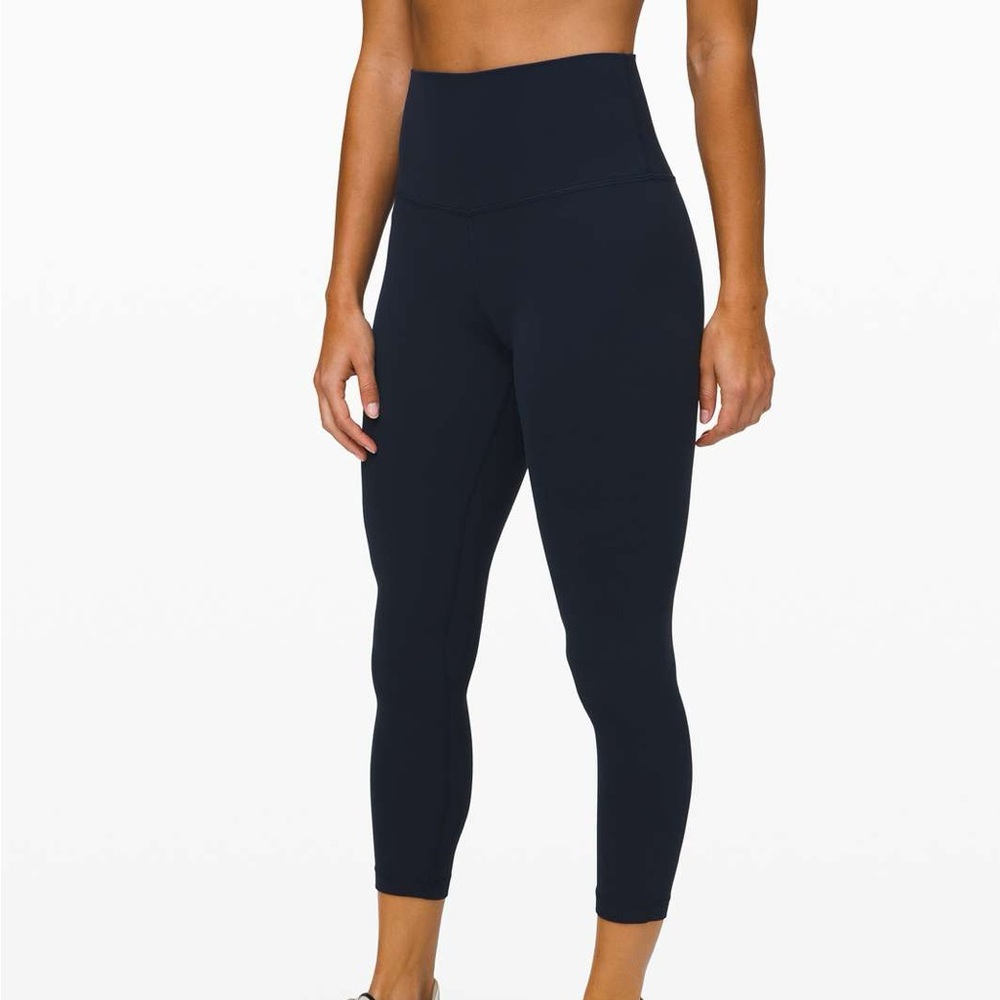 GUC Lululemon Align High-Rise Crop 23" Legging | Sz 6 | Navy | has piling